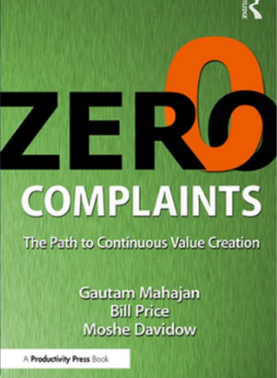Cover of Zero Complaints by Bill Price